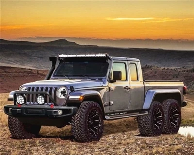 A 2020-as Jeep Gladiator 6x6-os módosított verzióra frissíthető.
